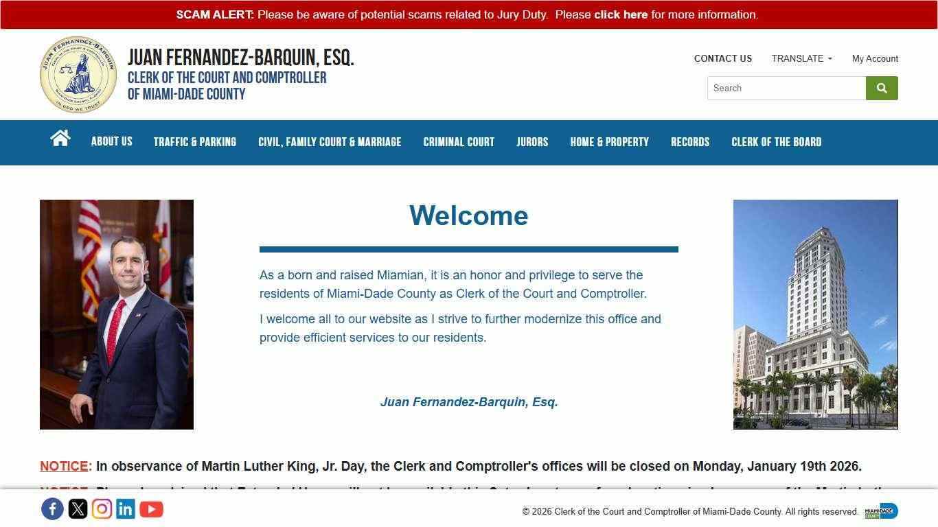 Miami-Dade County Clerk of the Court and Comptroller